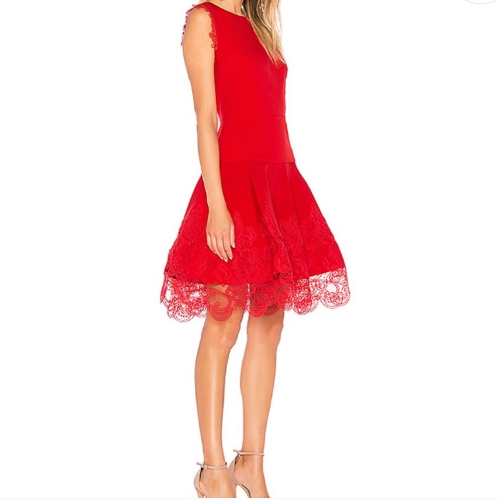 Antonia Red Dress. Bronx and Banco. - Picture 2 of 6